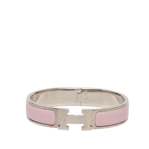 Pre-Loved Hermes Narrow Enamel Clic H Bracelet PM